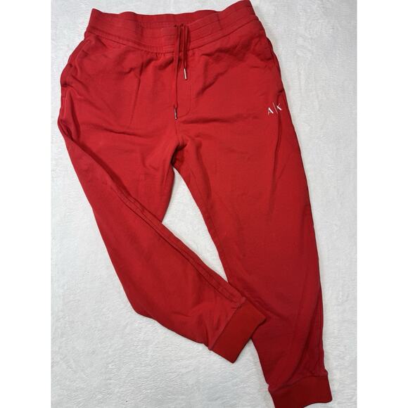 ARMANI EXCHANGE Men's Drawstring Jogger with Logo Zip Pocket Red NWT - Picture 1 of 7